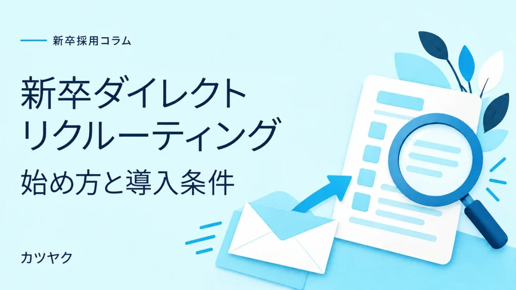 新卒ダイレクトリクルーティングの始め方と導入条件