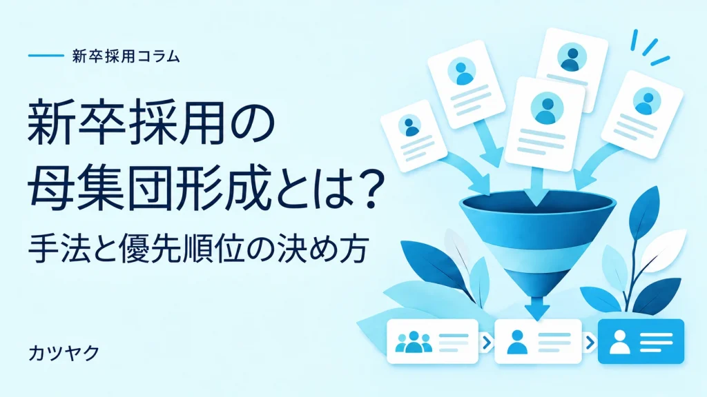 新卒採用の母集団形成とは？手法と優先順位の決め方