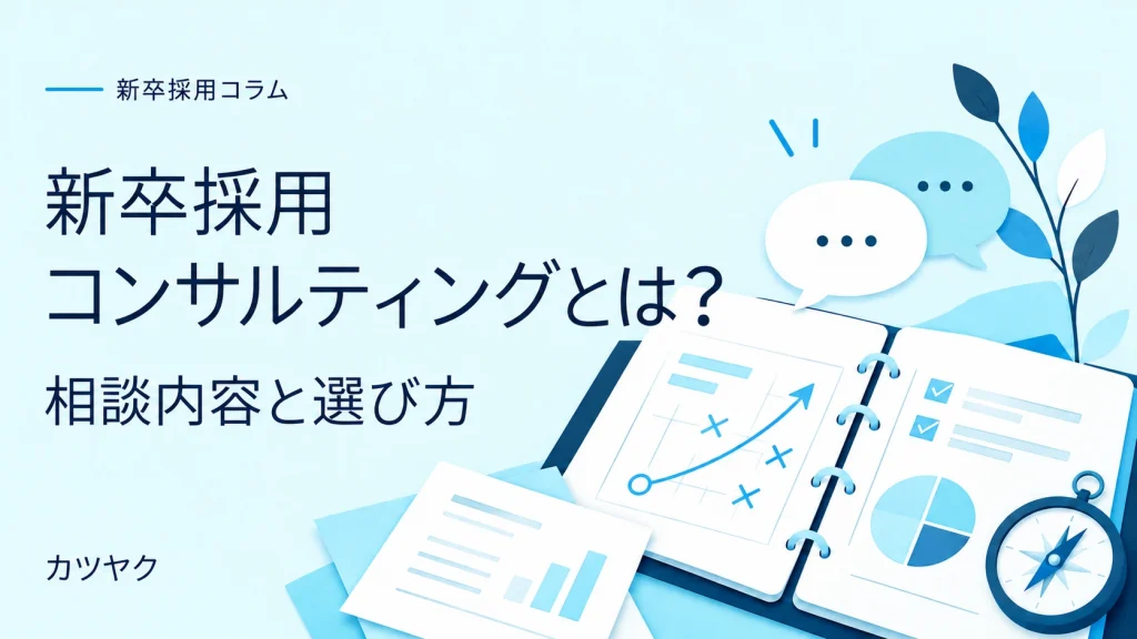 新卒採用コンサルティングとは?相談内容と選び方